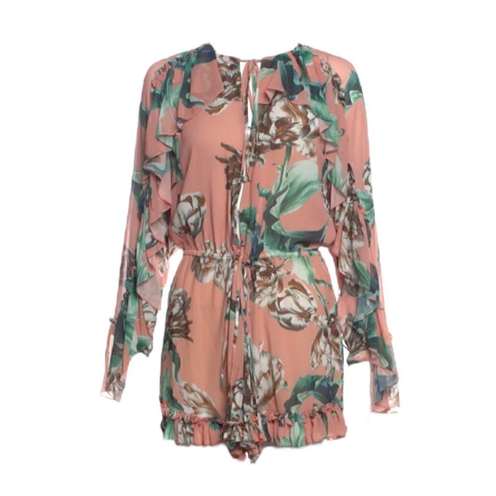 PatBo Floral Print Crew Neck Romper
|Size: XS | FR 34 | US 2 |
